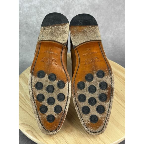 Taft Goodyear Welt Leather Tan Brown Chelsea Oxford boots Men Size 42 US 9 main image 6